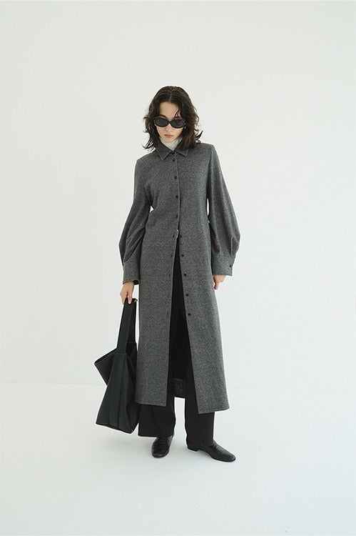 POWER SHOULDER WOOL ONEPIECE