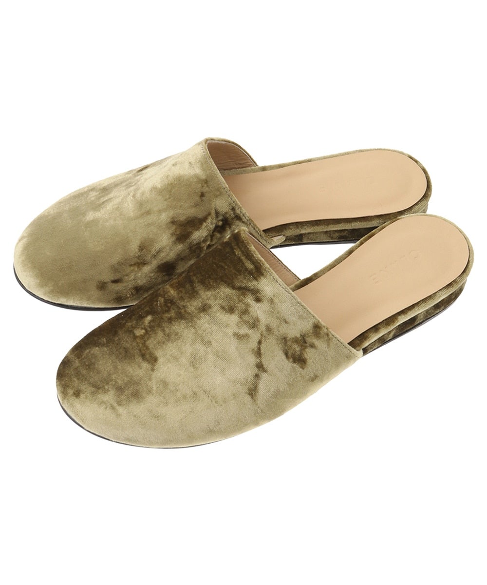 VELOUR FLAT MULES｜BAG/SHOES(バッグ/シューズ)｜CLANE OFFICIAL