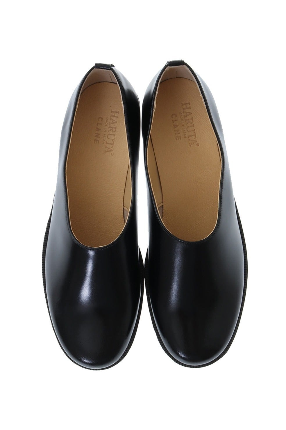 美品　CLANE×HARUTA　コラボ　フラットシューズ　ローファー　レザー　黒 HARUTA×CLANEのコラボレーションシューズが、ONLINE STORE限定で