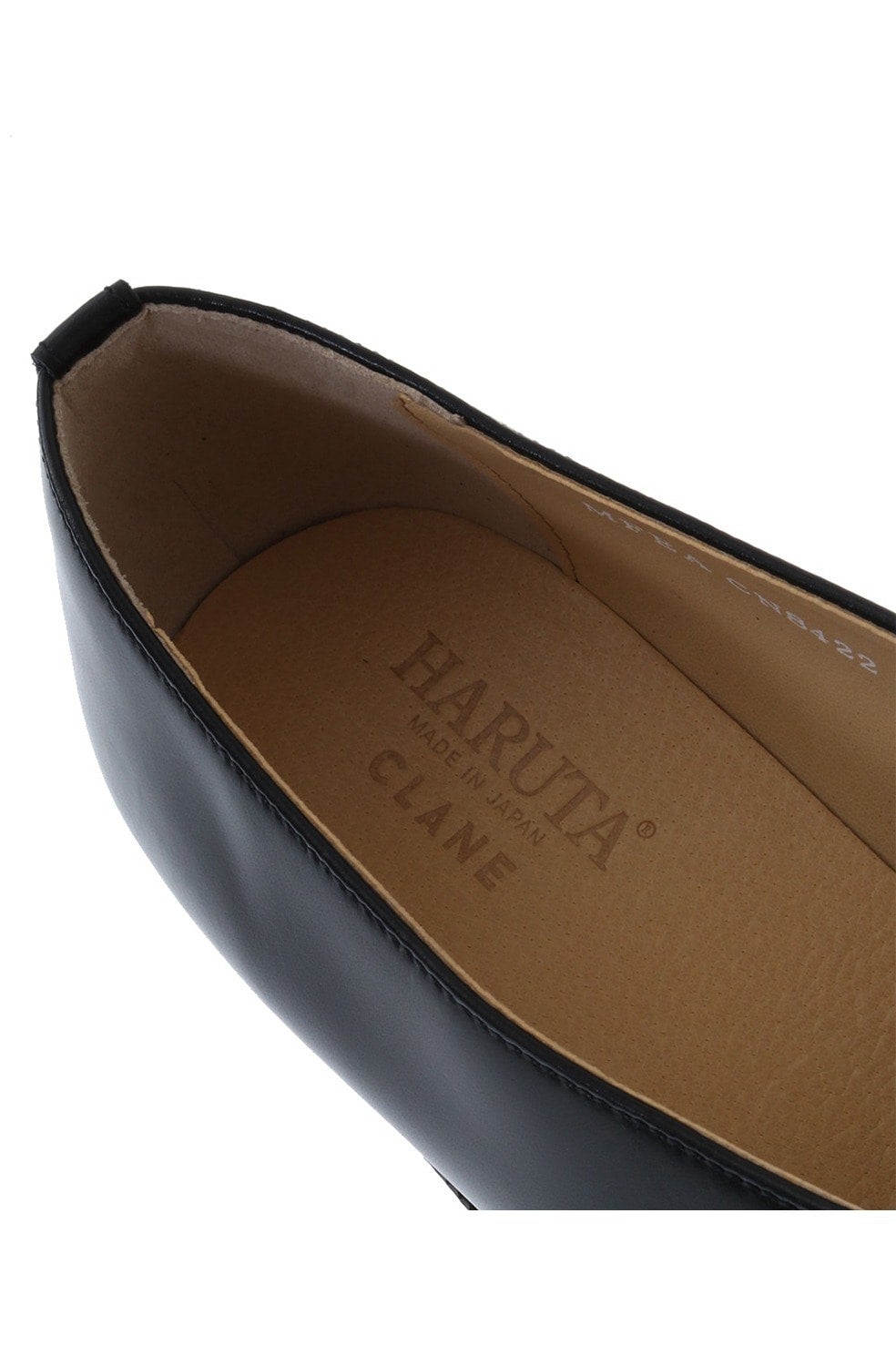 美品　CLANE×HARUTA　コラボ　フラットシューズ　ローファー　レザー　黒 HARUTA×CLANEのコラボレーションシューズが、ONLINE STORE限定で