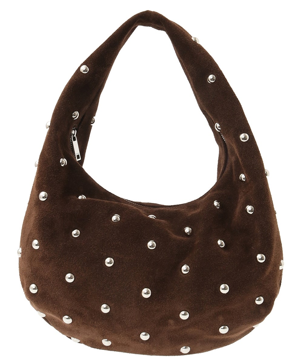 MOON SUEDE STUDS BAG