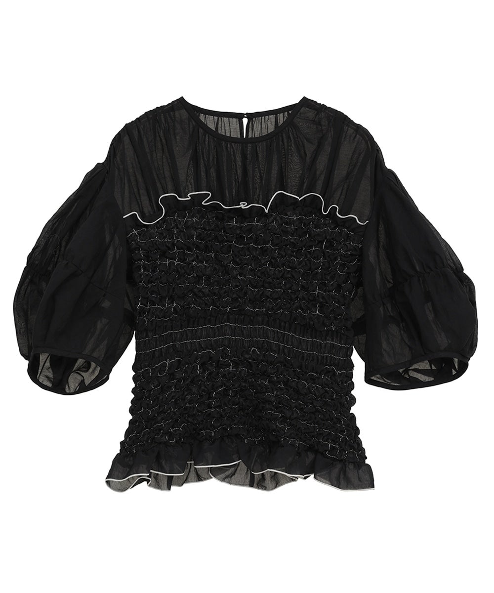 COLOR STITCHED SHIRRING TOPS｜TOPS(トップス)｜CLANE OFFICIAL