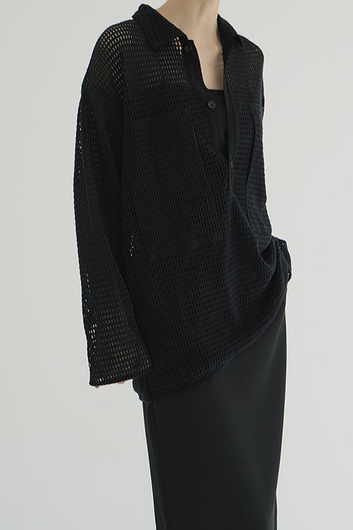 MESH POCKET OVER SHIRTS