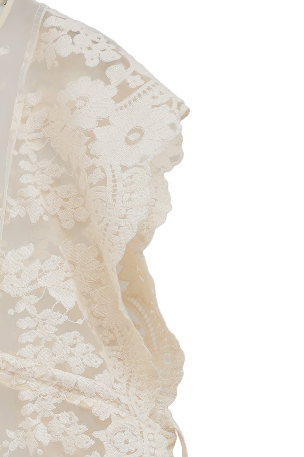 CLANE FLORETS LACE CURVE TOPS サイズ1 CLANE（クラネ）の「FLORETS LACE CURVE TOPS（シャツ/ブラウス