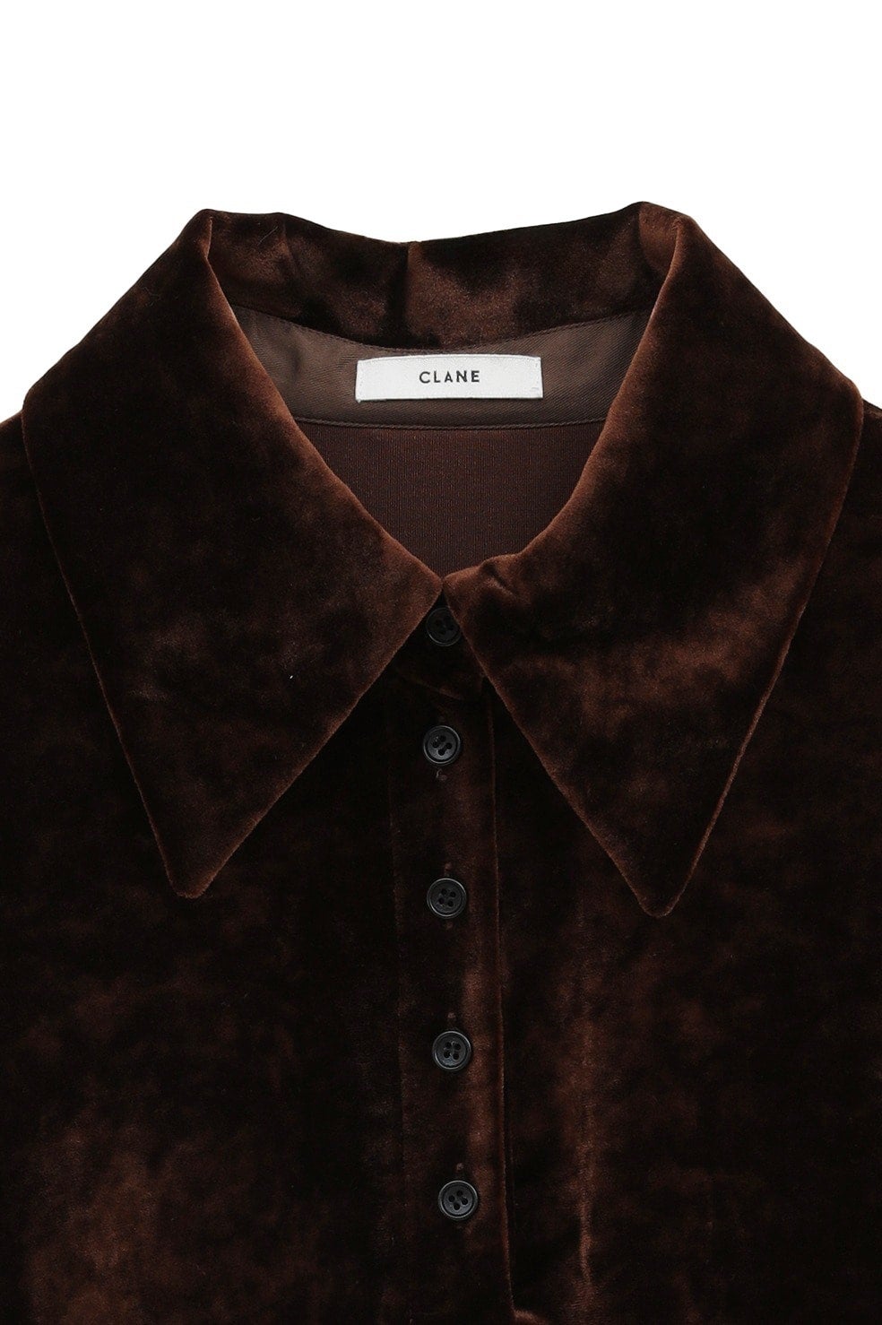 CRUSHED VELOUR POLO TOPS｜TOPS(トップス)｜CLANE OFFICIAL ONLINE STORE