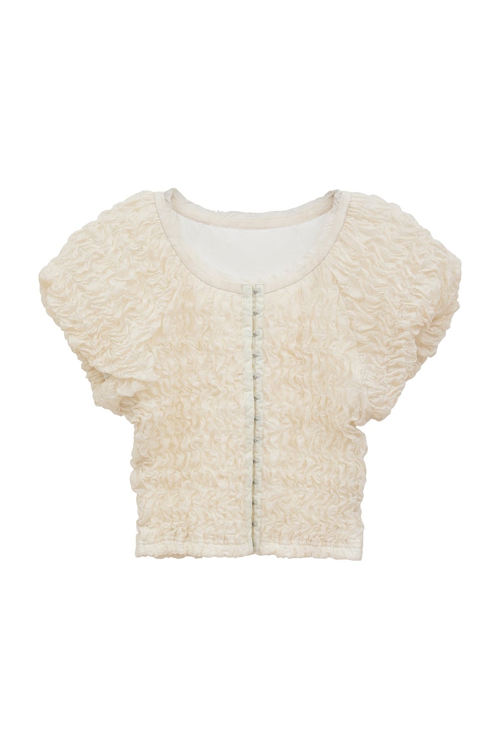 【CLANE】SHIRRING PUFF TOPS(ivory)1 CLANE - シャーリングパフトップス - SHIRRING PUFF TOPS IVORY