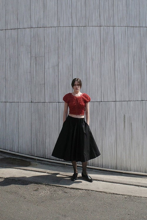 SHIRRING PUFF TOPS