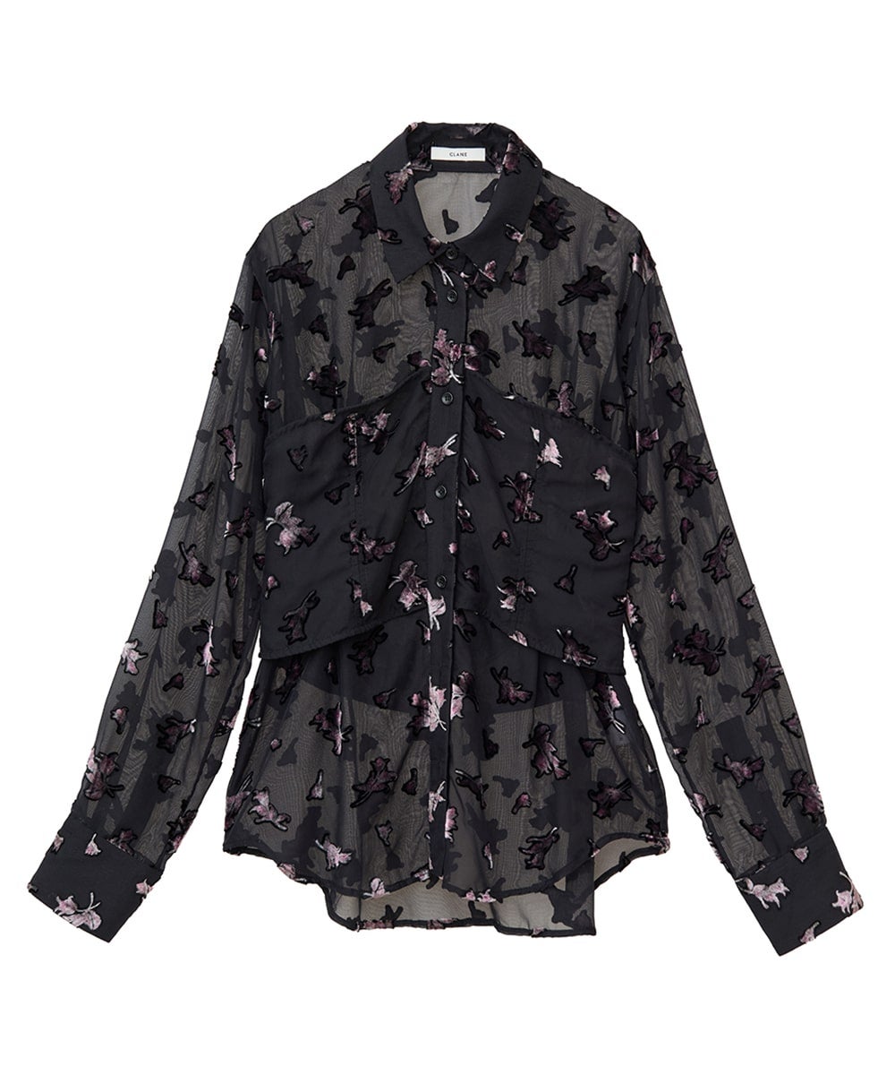 FLOWER OPAL BUSTIER SHIRTS