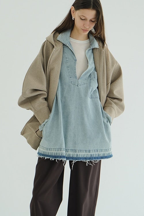 DENIM OVER SKIPPER SHIRTS
