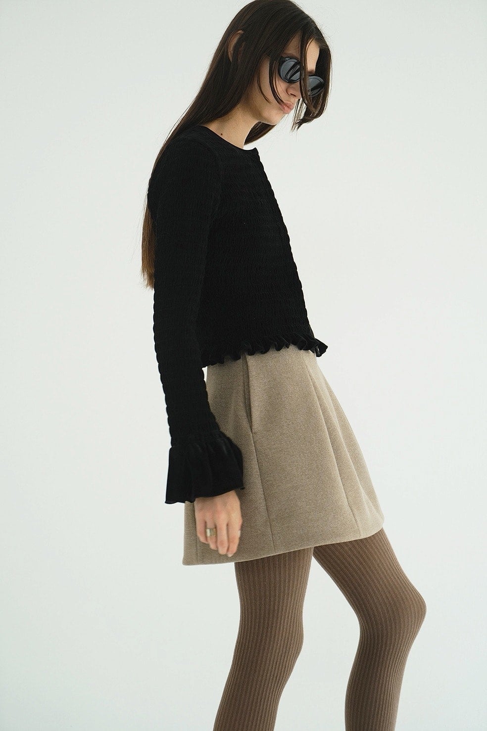 トップス CLANE SHIRRING DESIGN BLOUSE SHIRRING DESIGN BLOUSE｜TOPS(トップス)｜CLANE OFFICIAL