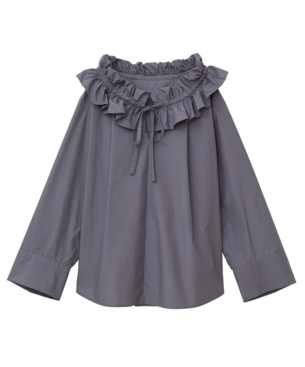 CLANE RUFFLE NECK BLOUSE クラネ RUFFLE NECK BLOUSE｜TOPS(トップス)｜CLANE OFFICIAL ONLINE STORE
