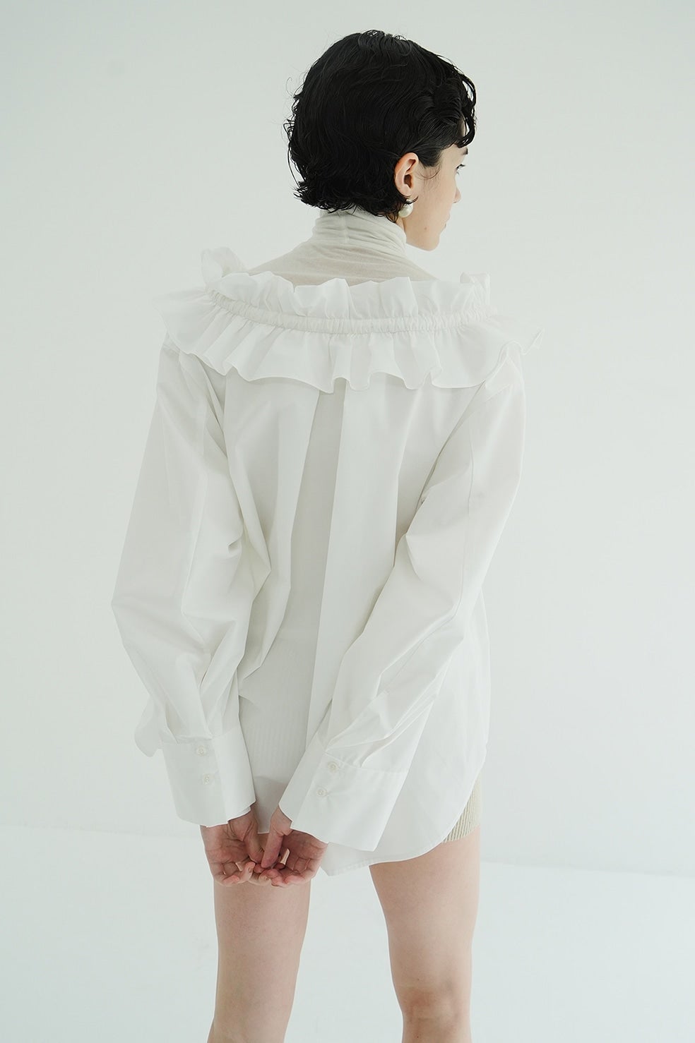 CLANE RUFFLE NECK BLOUSE クラネ RUFFLE NECK BLOUSE｜TOPS(トップス)｜CLANE OFFICIAL ONLINE STORE