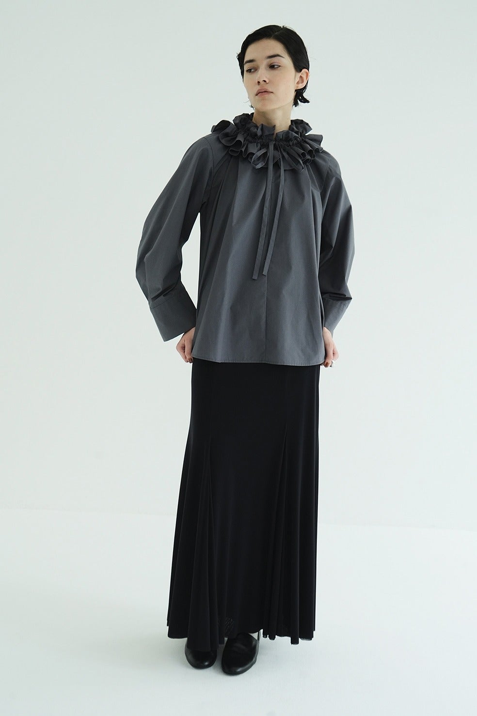 CLANE RUFFLE NECK BLOUSE クラネ RUFFLE NECK BLOUSE｜TOPS(トップス)｜CLANE OFFICIAL ONLINE STORE