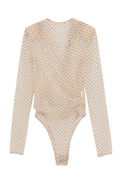 【PRE ORDER 2BUY 10%OFF】SHEER DRAPE BODYSUITS