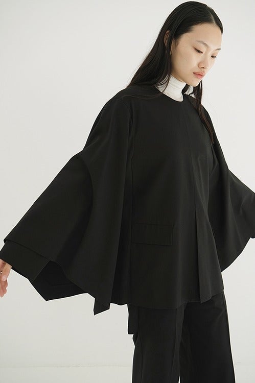 JACKET DETAIL CAPE TOPS