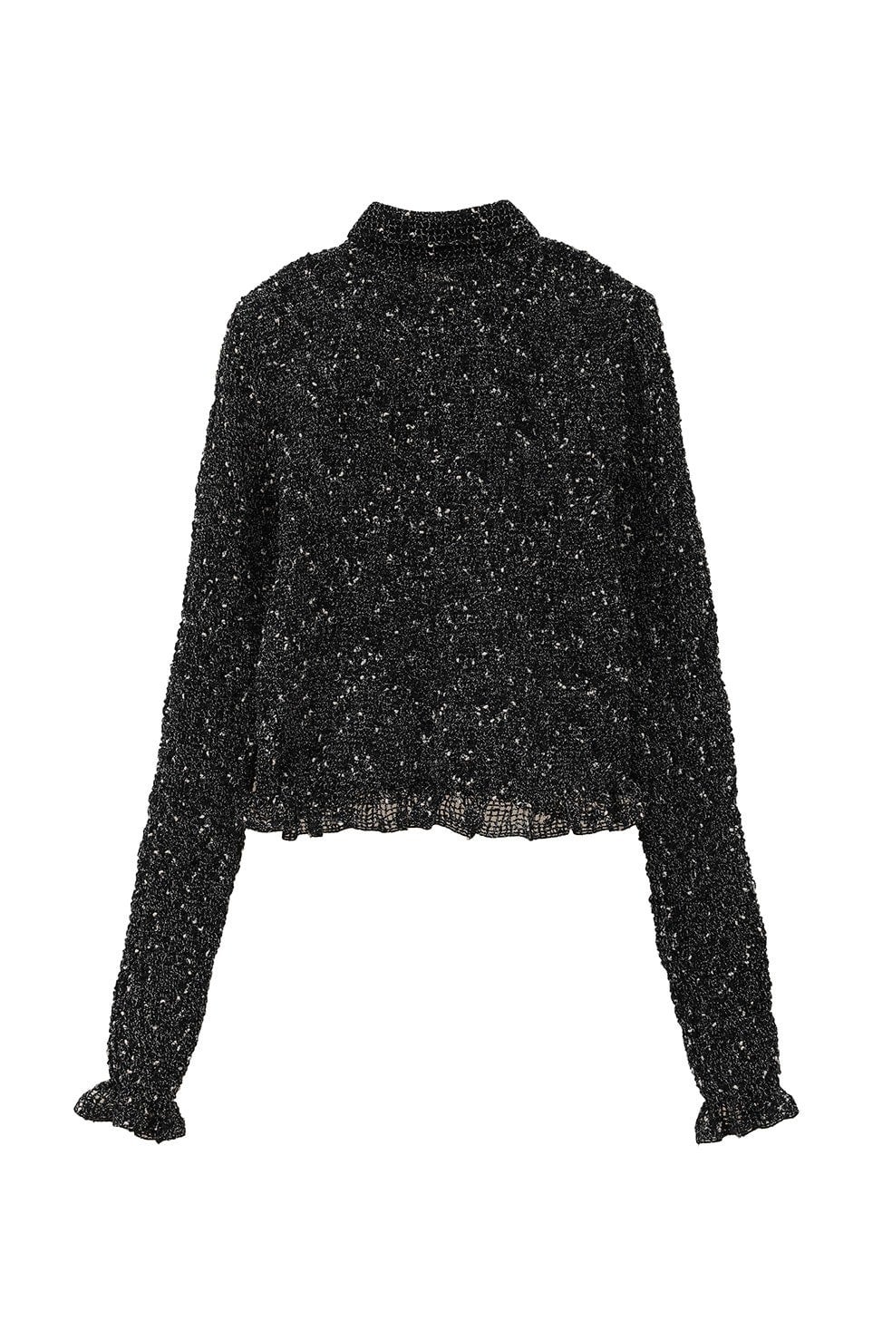 MIX MESH GATHER SHIRT｜TOPS(トップス)｜CLANE OFFICIAL ONLINE