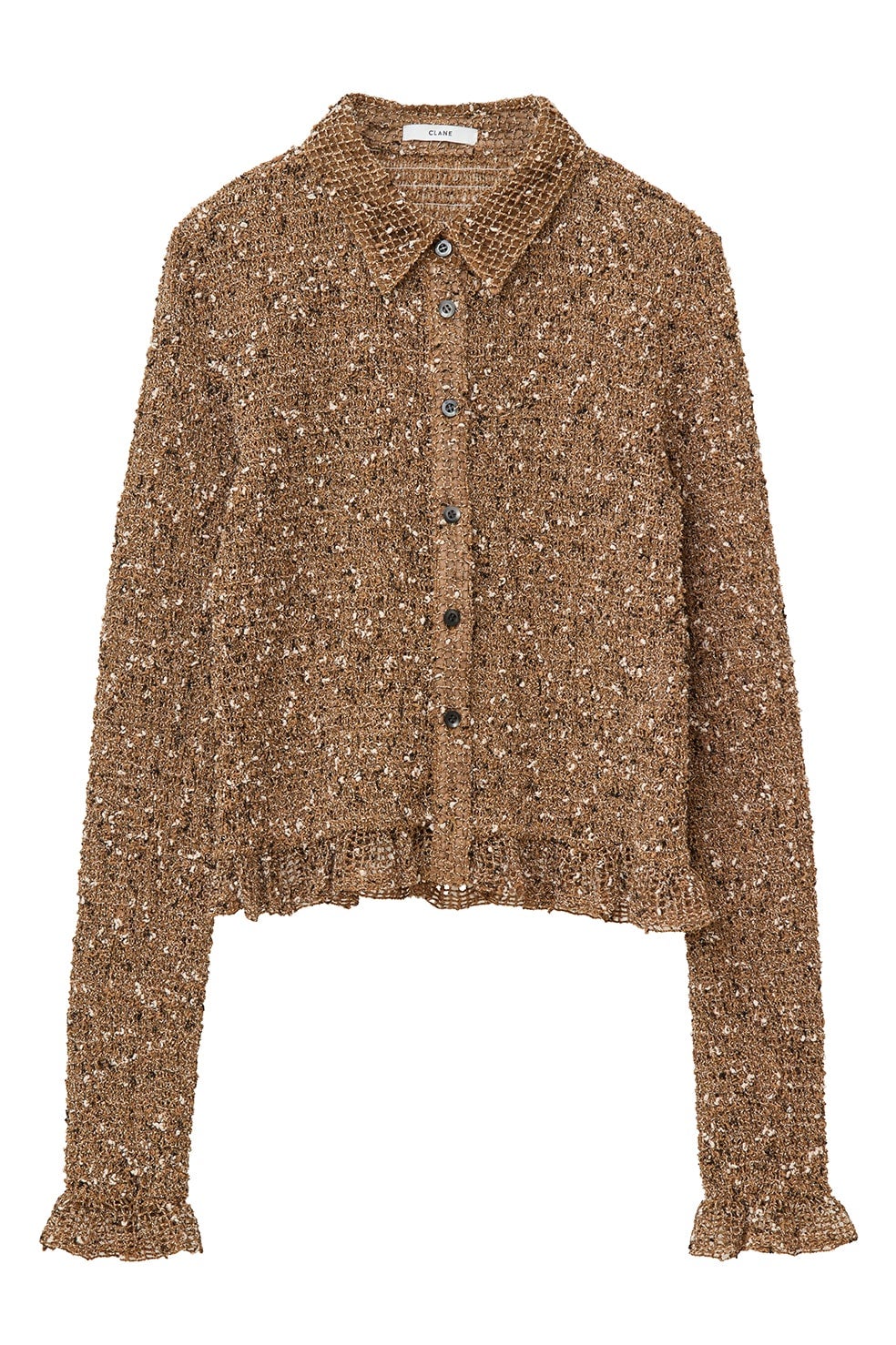 MIX MESH GATHER SHIRT｜TOPS(トップス)｜CLANE OFFICIAL ONLINE STORE