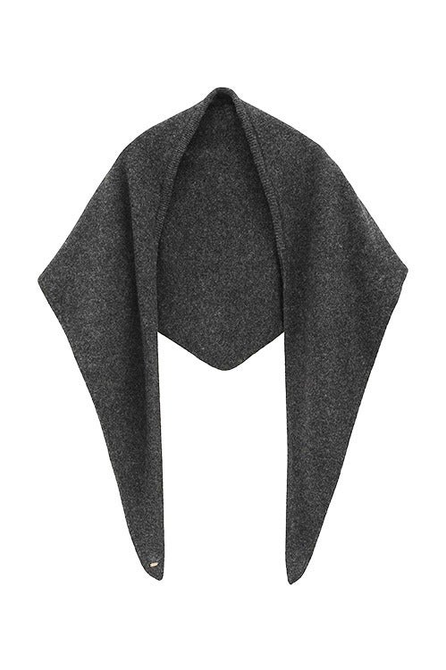 【PRE ORDER 2BUY 10%OFF】YAK KNIT TRIANGULAR STOLE