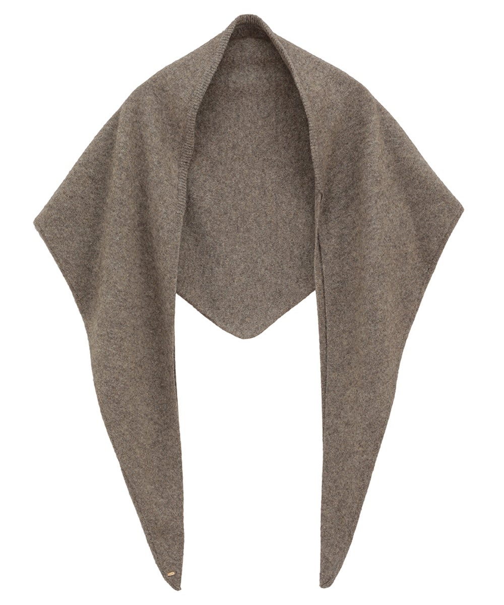 【PRE ORDER 2BUY 10%OFF】YAK KNIT TRIANGULAR STOLE