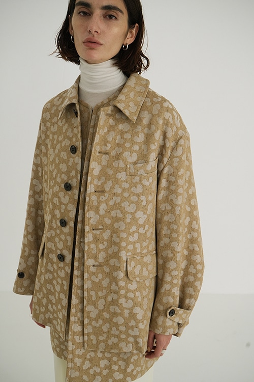 【25SS PRE ORDER】LINEN LEOPARD JACKET