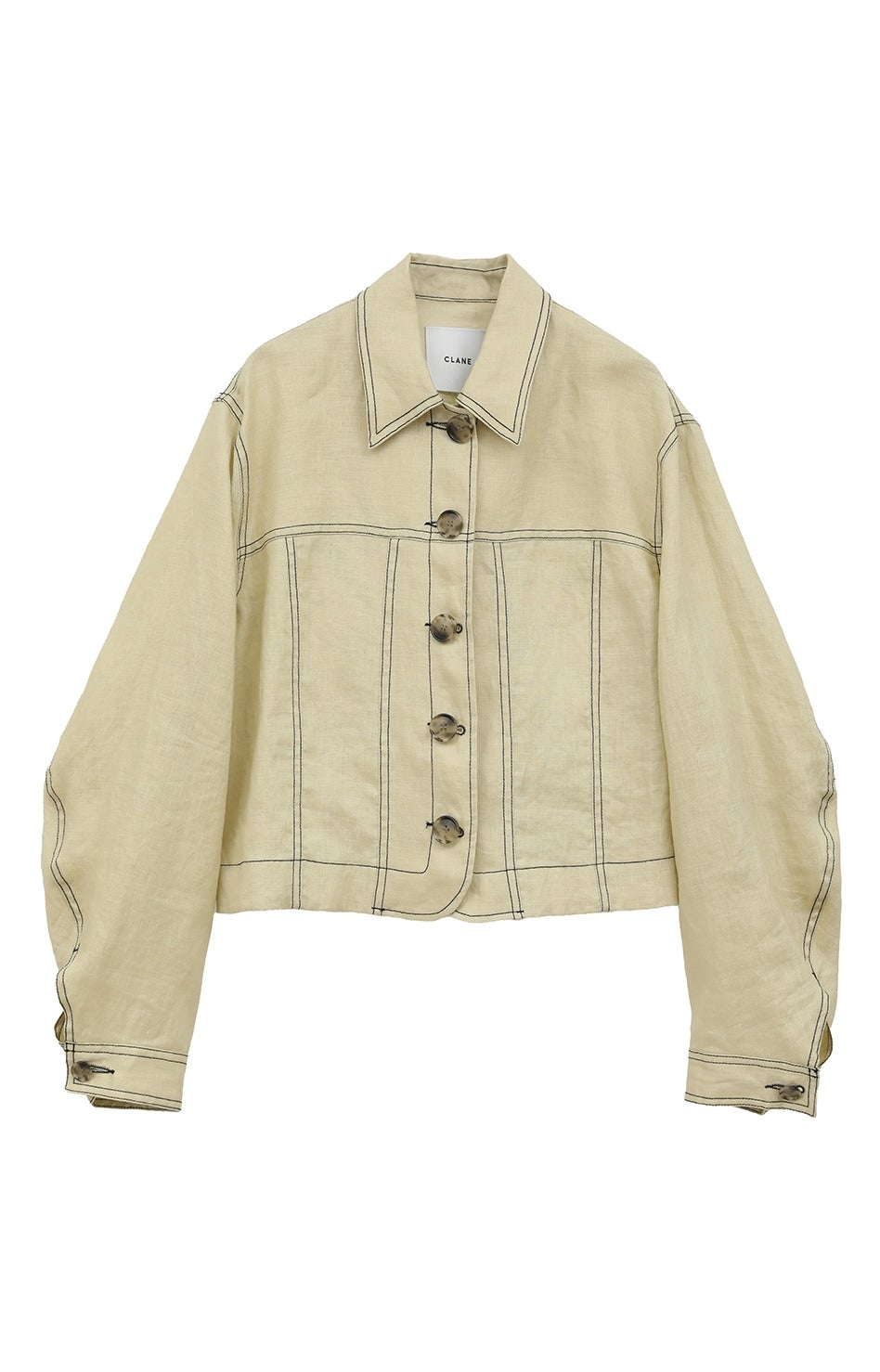 ジャケット・アウター CLANE LINEN SHIRT JACKET CLANE/クラネ】LINEN SHIRT JACKET/リネンショートジャケット