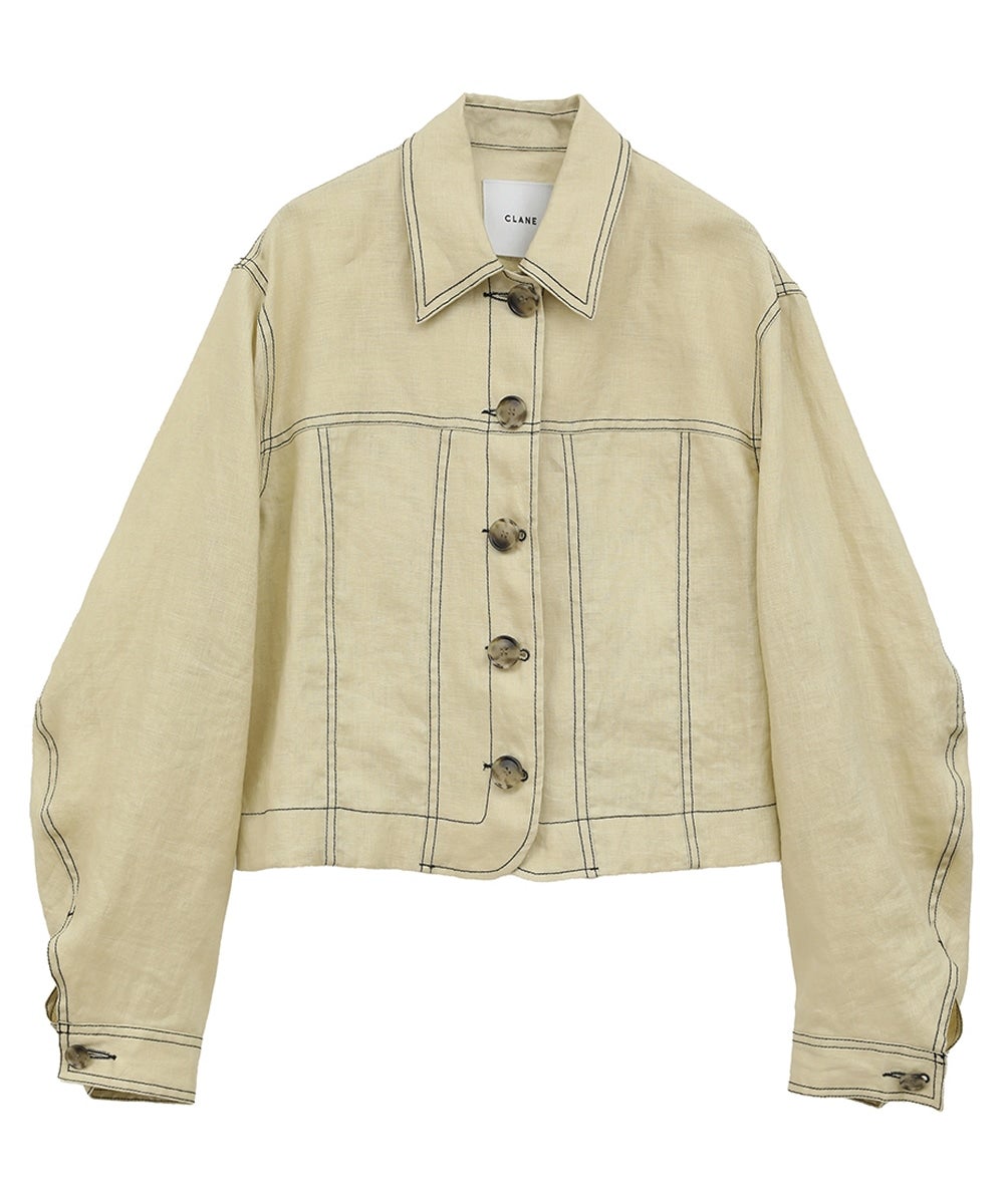 CLANE (クラネ)18103-0462 LINEN SHIRT JACKET CLANE - LINEN SHIRT JACKET【18103-0462】 | THE DAY
