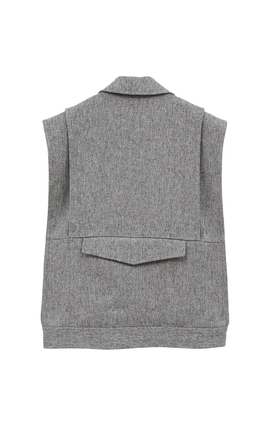 CLANE 25SS COLLAR SHORT VEST グレー COLLAR SHORT VEST｜TOPS(トップス)｜CLANE OFFICIAL ONLINE STORE