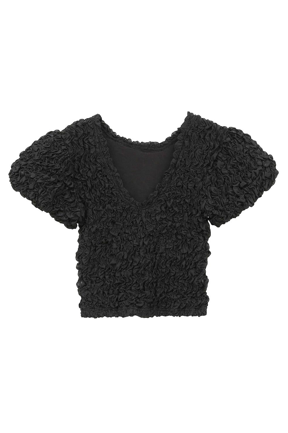 JJ　CLANE W FACE SHIRRING CROPPED TOPS W FACE SHIRRING CROPPED TOPS｜TOPS(トップス)｜CLANE OFFICIAL