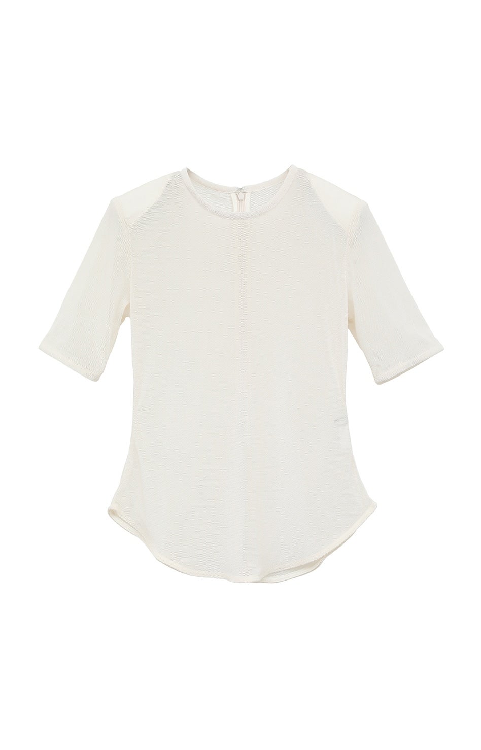 CLANE パワーショルダーポロトップス／サイズ１ SHEER VELOUR POWER SHOULDER TOPS｜TOPS(トップス)｜CLANE