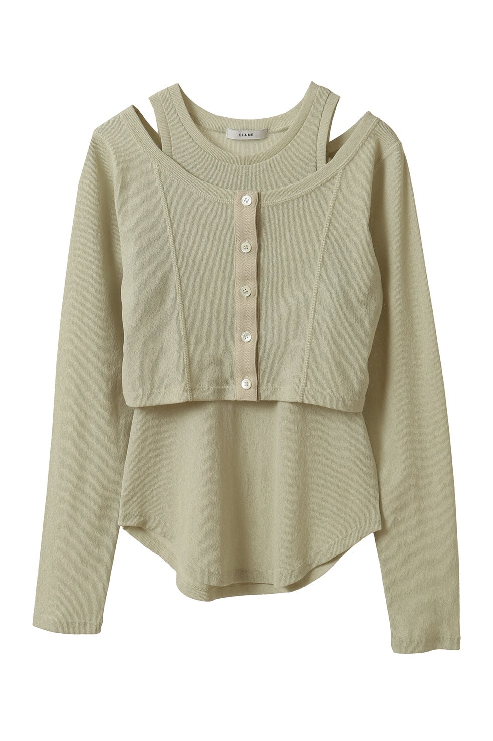 トップス LAYERED COMBI TOPS Ivory size1 LAYERED COMBI TOPS｜TOPS(トップス)｜CLANE OFFICIAL ONLINE STORE