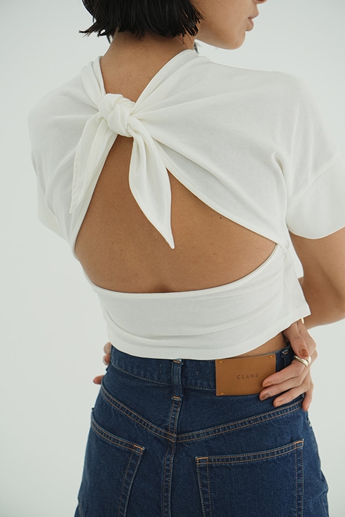 BACK OPEN RIBBON TOPS