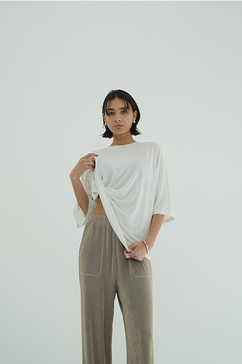 HALF SLEEVE SOFT CUT TOPS
