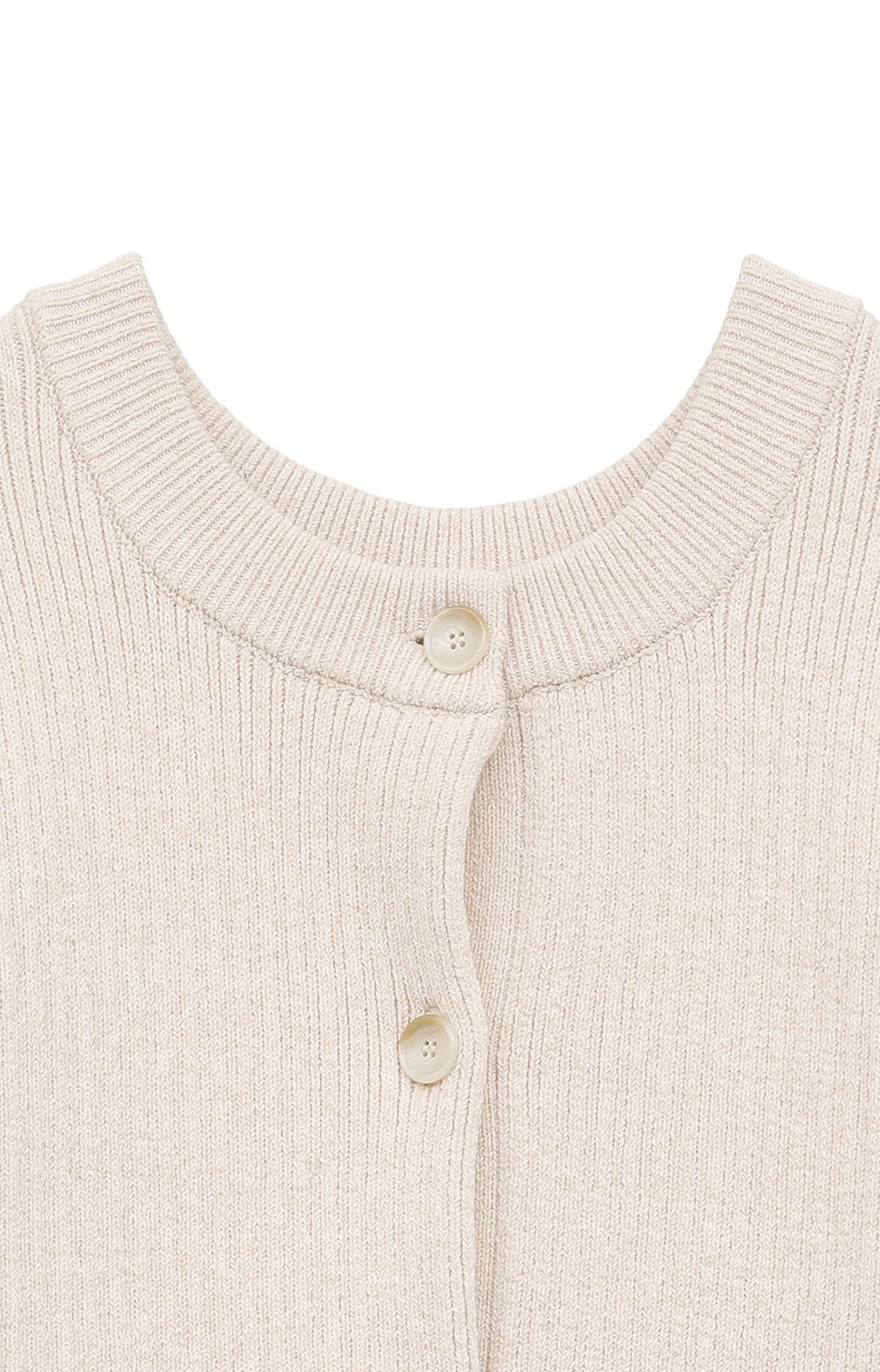 CLANE カーディガン サイズ1 アイボリー W FACE COLOR MIX HOLE SLEEVE CARDIGAN｜TOPS(トップス)｜CLANE