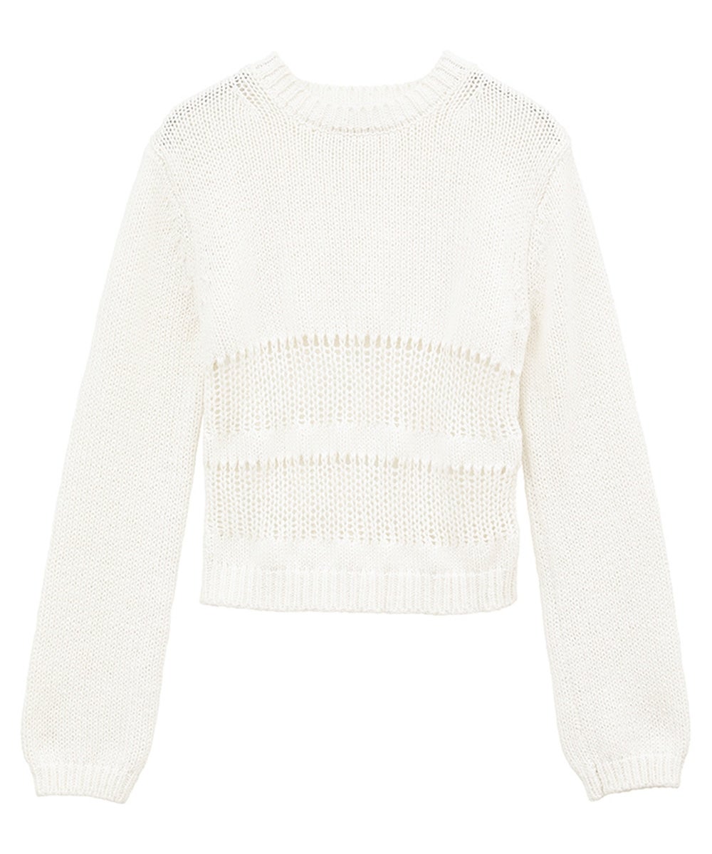 トップス CLANE HOLE SWITCHING KNIT TOPS HOLE SWITCHING KNIT TOPS｜TOPS(トップス)｜CLANE OFFICIAL