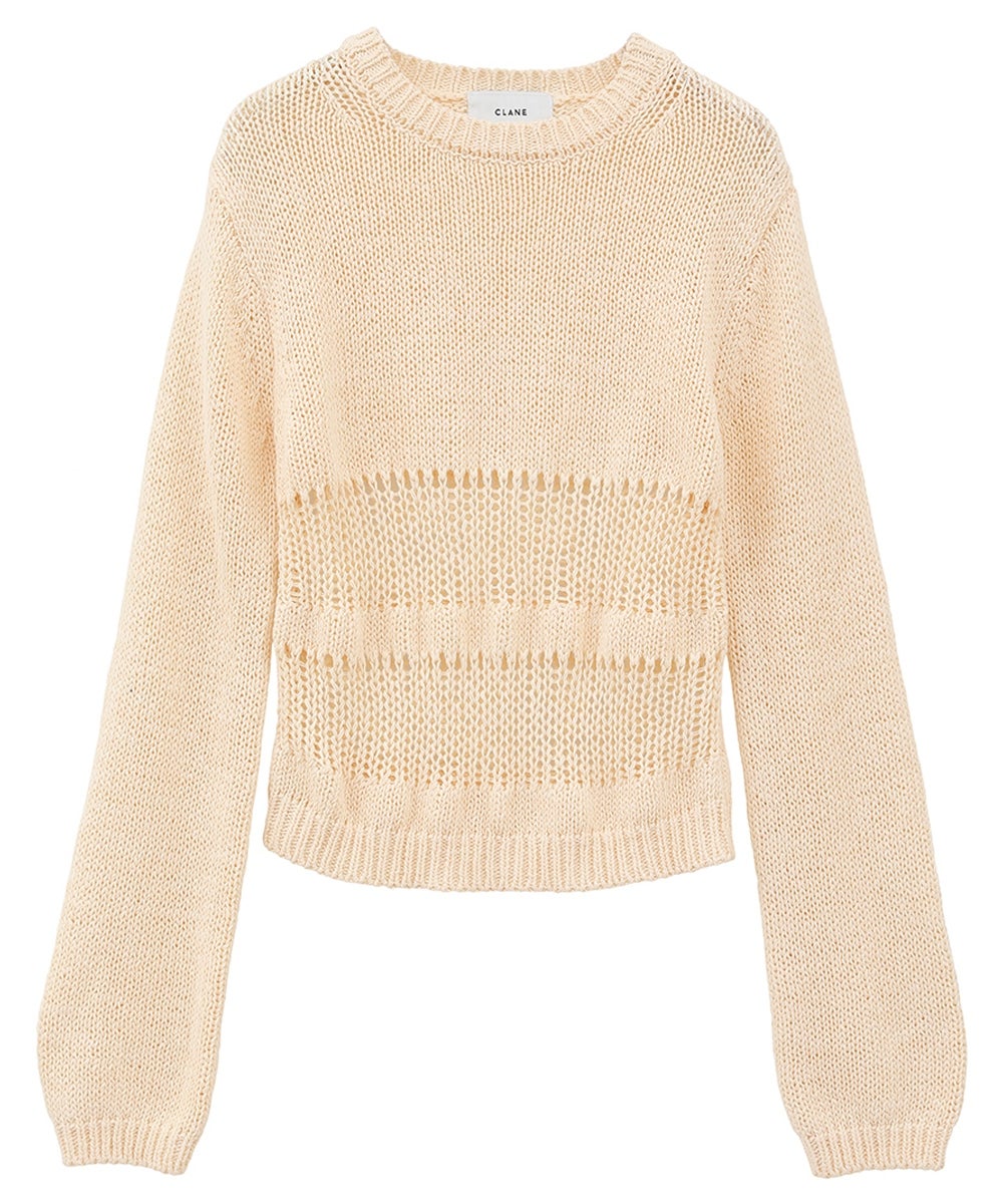 HOLE SWITCHING KNIT TOPS｜TOPS(トップス)｜CLANE OFFICIAL