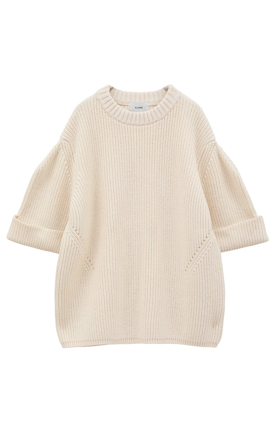 トップス CLANE OVER HALF SLEEVE KNIT TOPS CLANE（クラネ）の「【CLANE/クラネ】OVER HALF SLEEVE KNIT