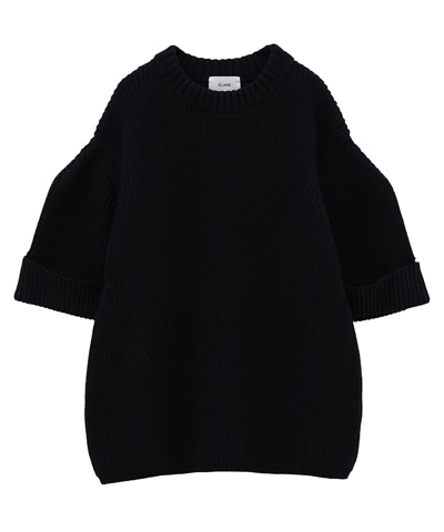 OVER HALF SLEEVE KNIT TOPS