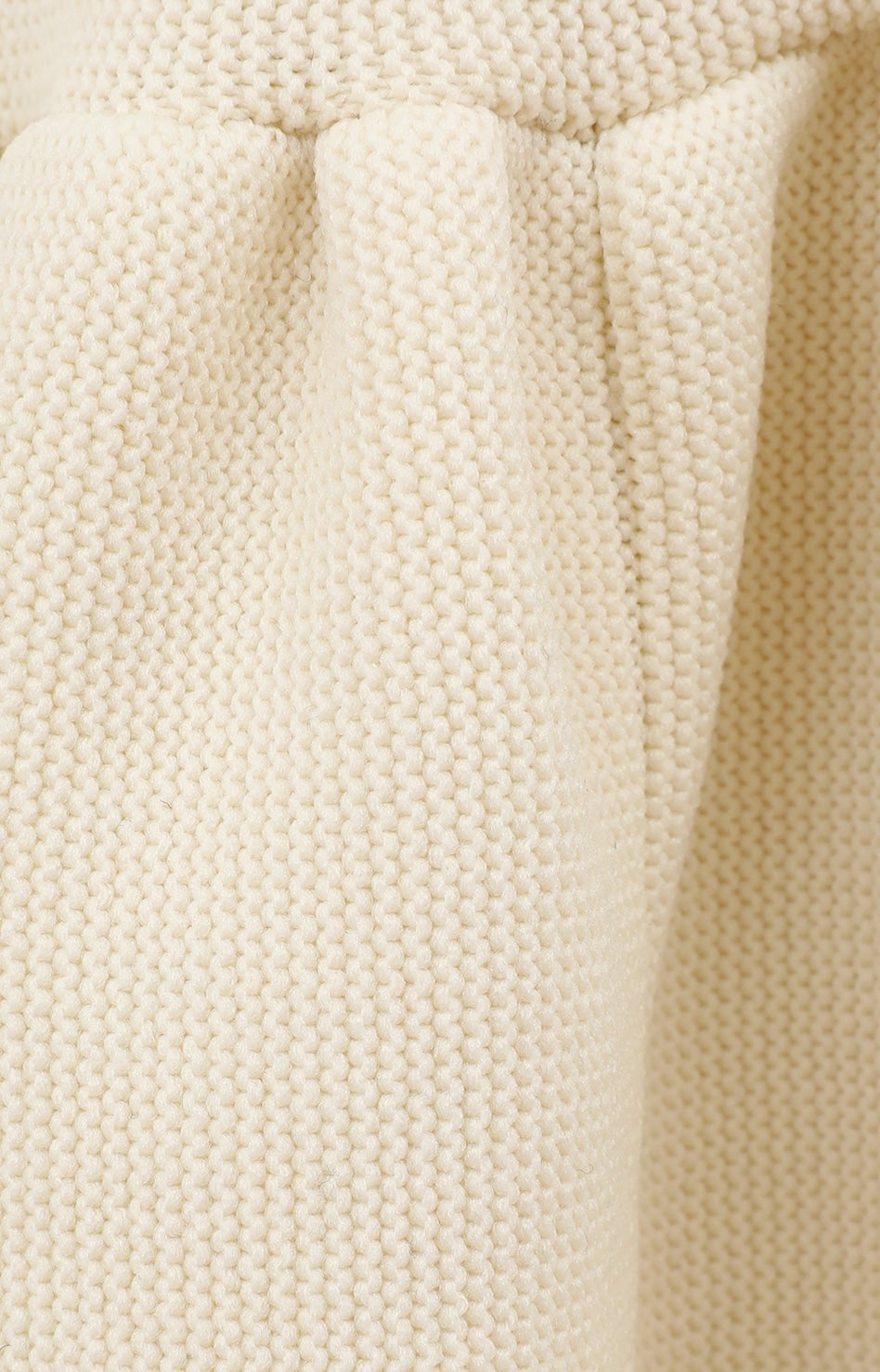 SQUARE SLEEVE GATHER KNIT TOPS｜TOPS(トップス)｜CLANE