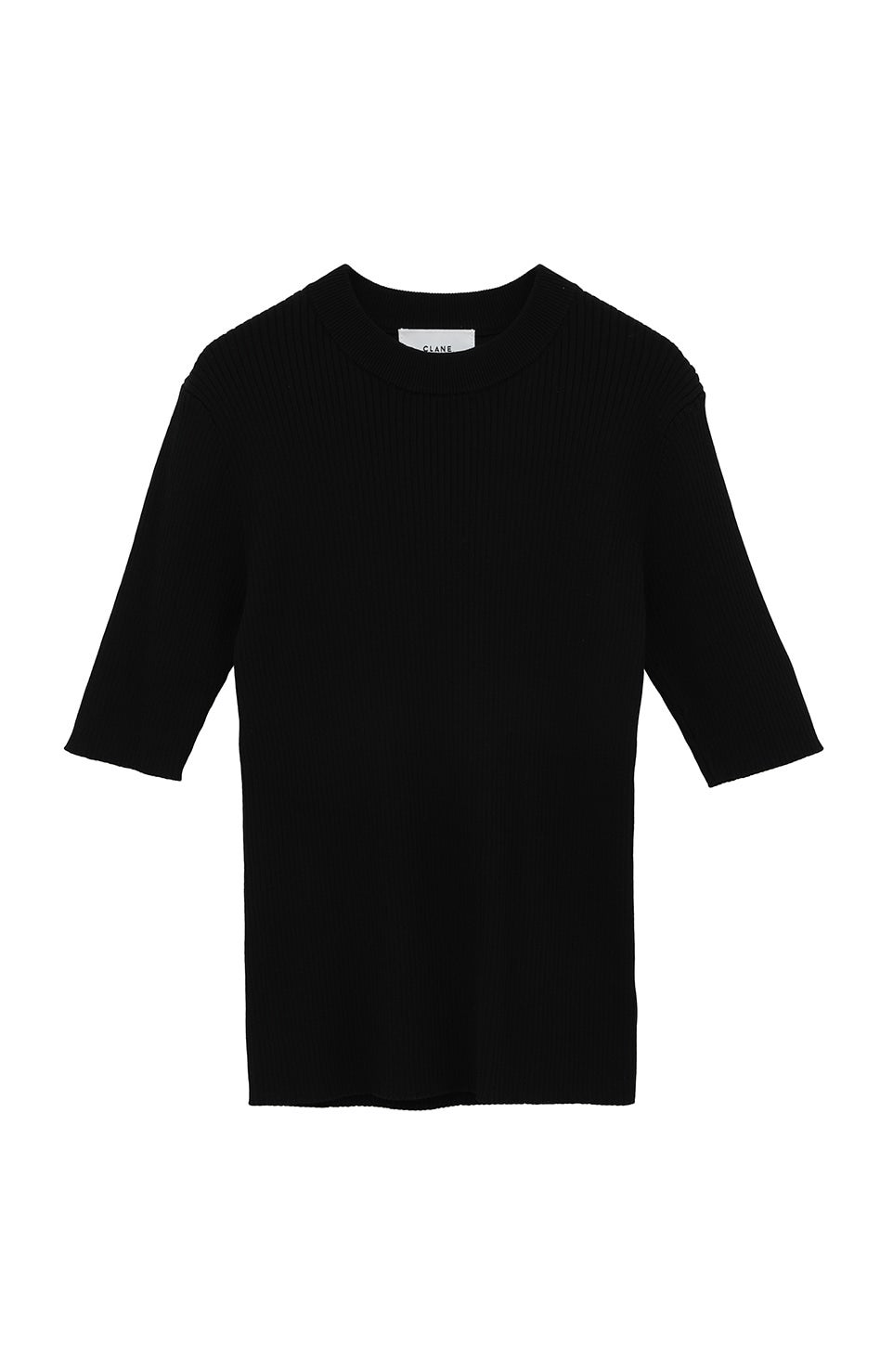 H/N HALF SLEEVE RIB KNIT TOPS｜TOPS(トップス)｜CLANE