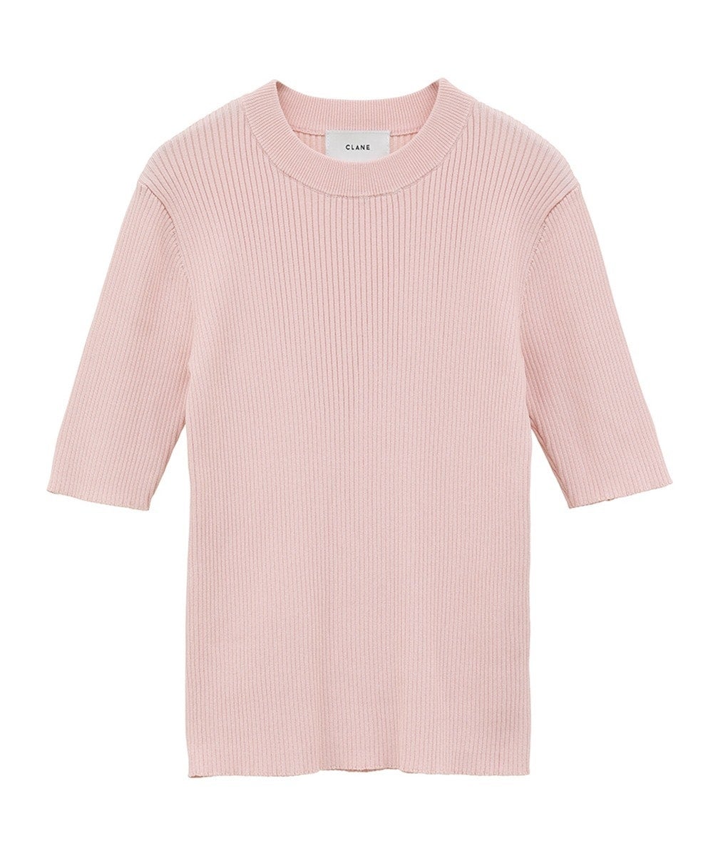 トップス CLANE ZIP RIB KNIT TOPS CLANE/クラネ】ZIP RIB KNIT TOPS/ジップリブニットトップス