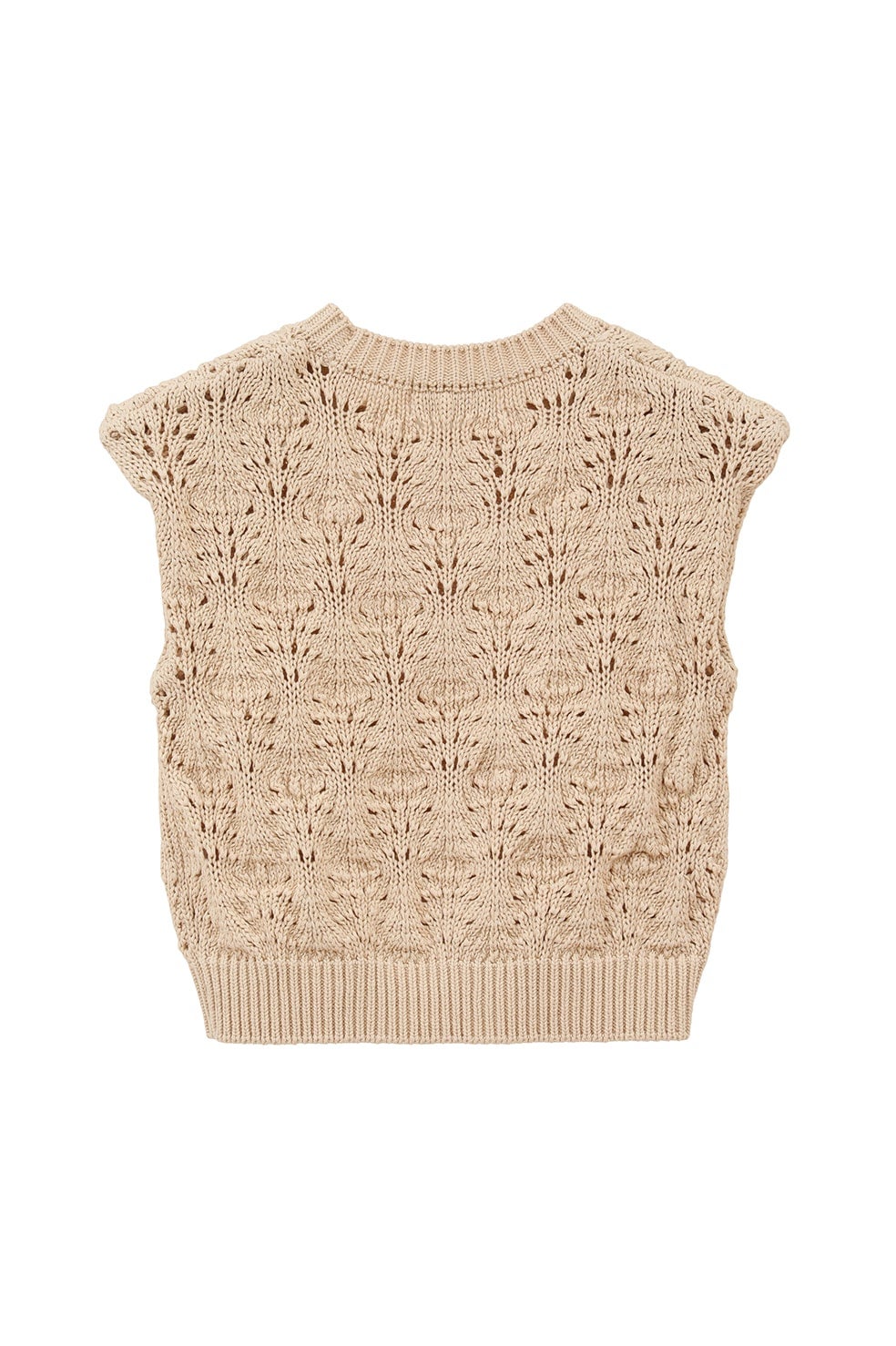 CLANEクラネCROCHET SHORT KNIT TOPS クラネ CLANE CROCHET SHORT KNIT TOPS （IVORY） -ファッション