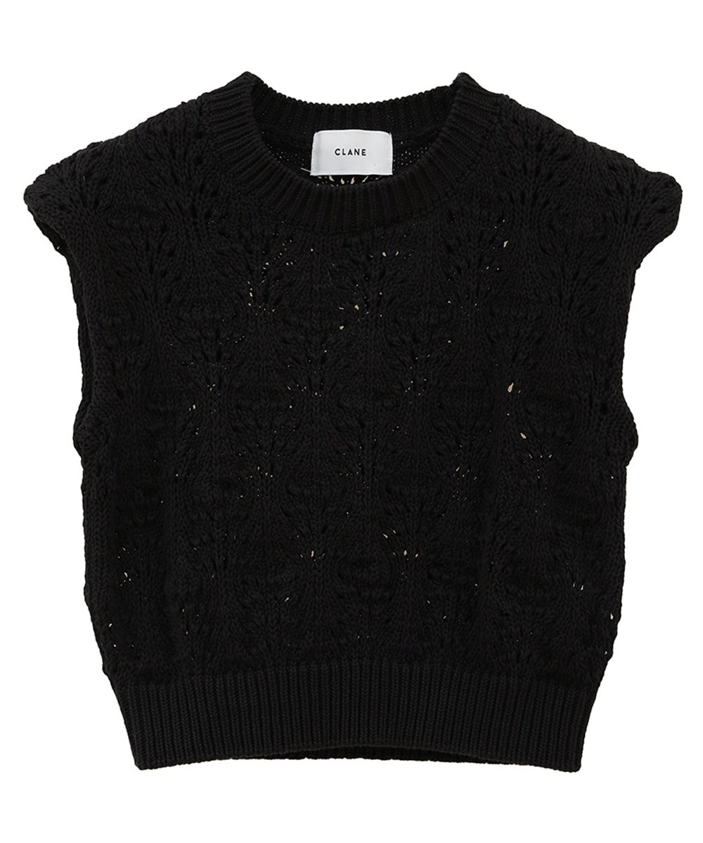 トップス CLANE CROCHET SHORT KNIT TOPS CROCHET SHORT KNIT TOPS｜TOPS(トップス)｜CLANE OFFICIAL