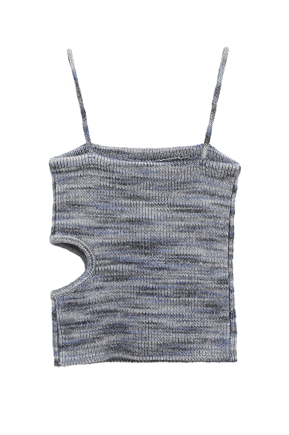 MIX BORDER SIDE HOLE KNIT TOPS｜TOPS(トップス)｜CLANE