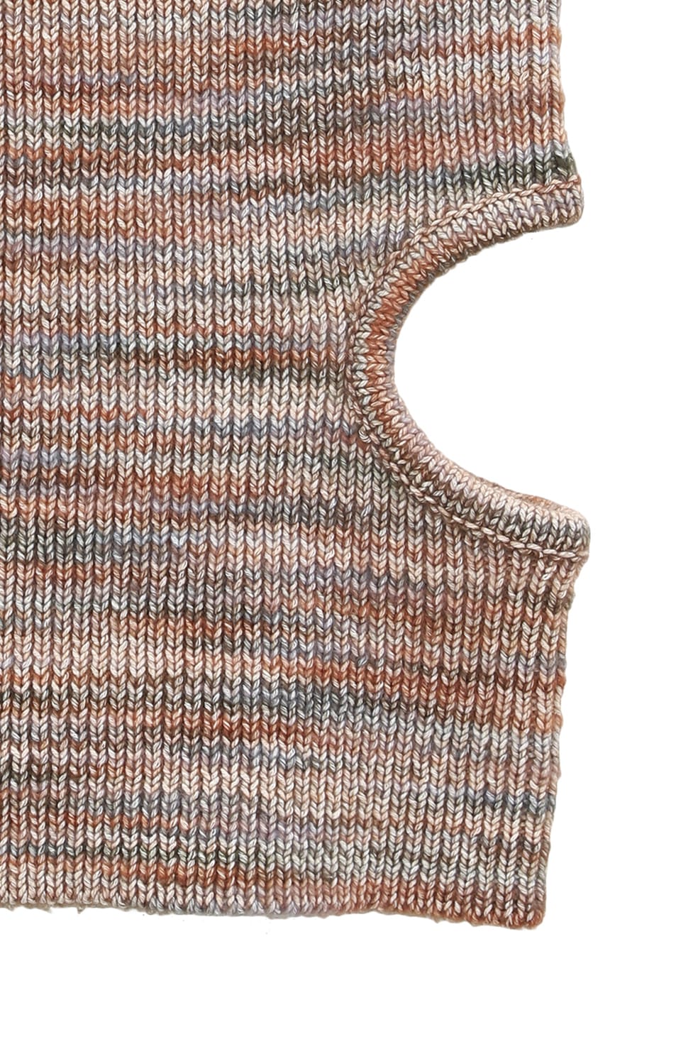 MIX BORDER SIDE HOLE KNIT TOPS｜TOPS(トップス)｜CLANE