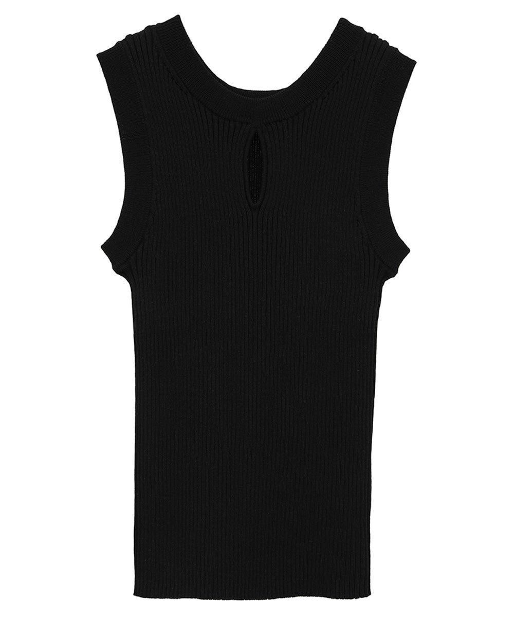 W FACE HOLE KNIT TOPS