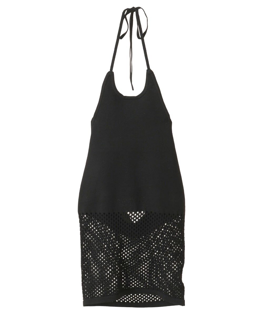 GEOMETRIC HOLE KNIT TOPS