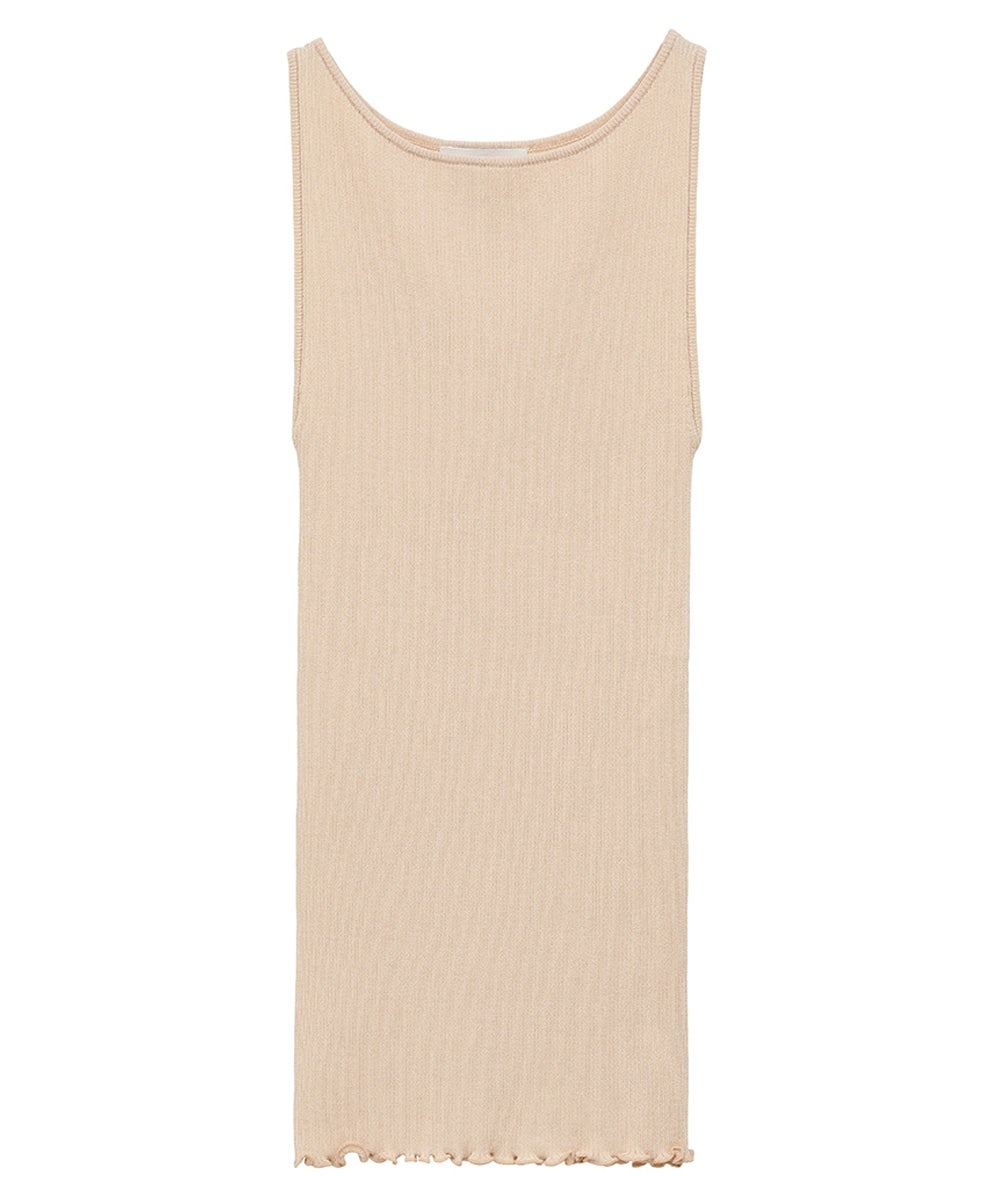 トップス CLANE BOAT NECK NO SLEEVE KNIT BOAT NECK RIB KNIT TANK TOPS｜TOPS(トップス)｜CLANE OFFICIAL