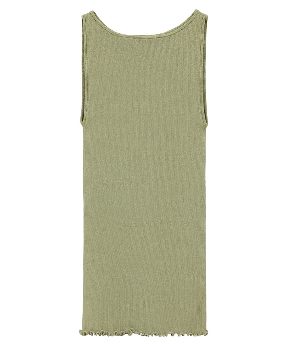 BOAT NECK RIB KNIT TANK TOPS