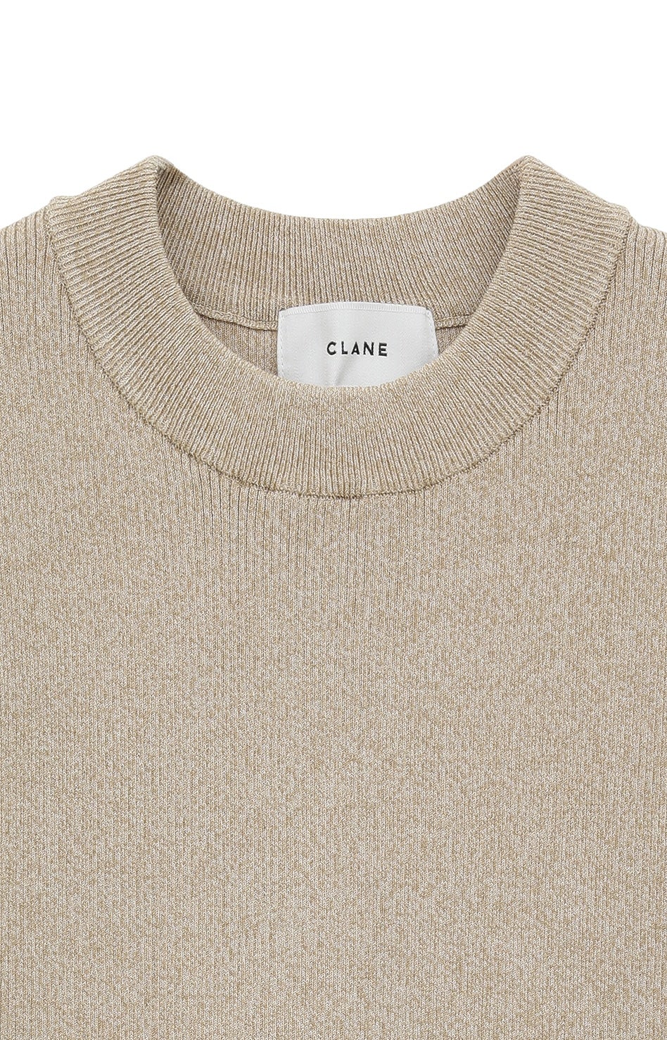 CLANE スクエアスリーブニットトップス ベージュ CLANE - スクエアスリーブ ニットトップス - SQUARE SLEEVE KNIT