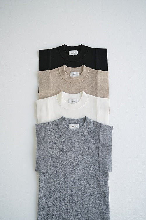 SQUARE SLEEVE KNIT TOPS